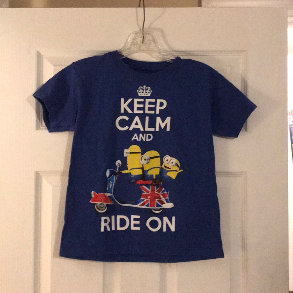 Minion Keep Calm Shirt 👕 XS Despicable Me Boys & Girls Size